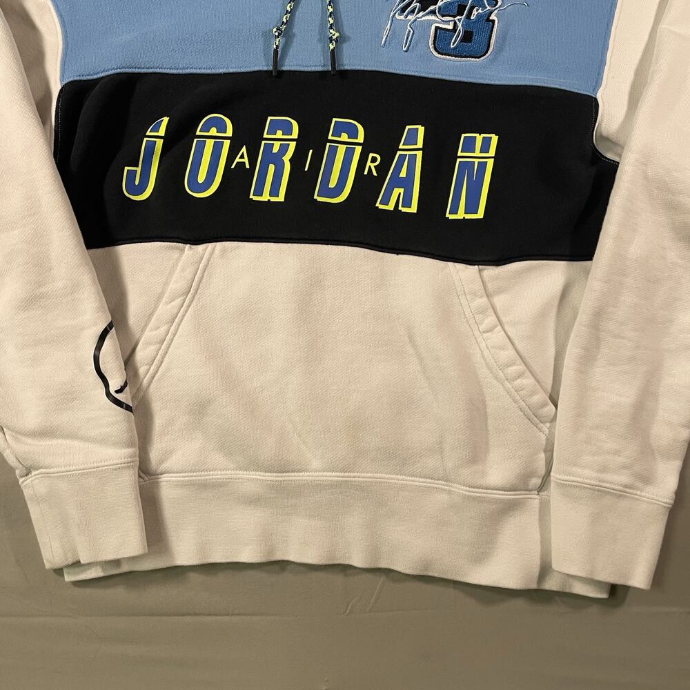 Y2K Air Jordan Jumpman DNA Nascar Pullover Hoodie Unisex S Carolina Blue White - Picture 2 of 14